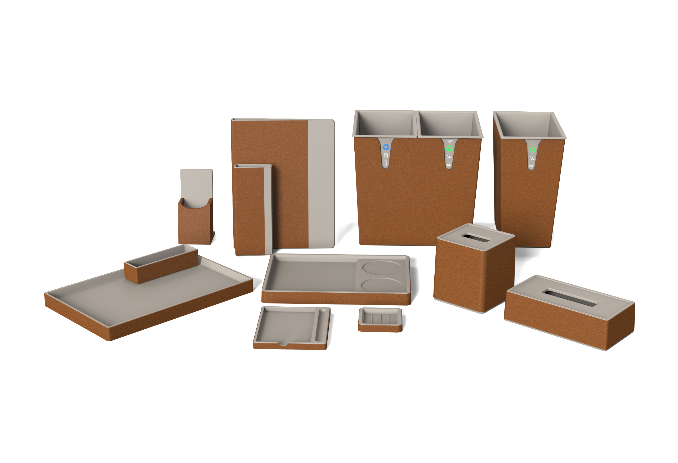 Juego de cuero de hotel de lujo