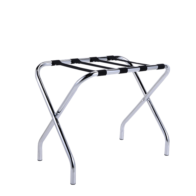 Portaequipajes plateado para hotel