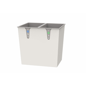 Nueva llegada Luxury Moon Grey Metal Rectangular Waste Bin reciclaje para el hotel