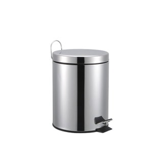 Pedal de pedal de acero inoxidable de 5L Bin de basura