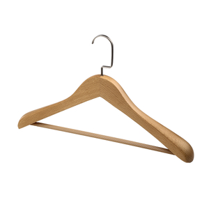 Hotel de alta calidad personalizar colgador de ropa de madera para secar