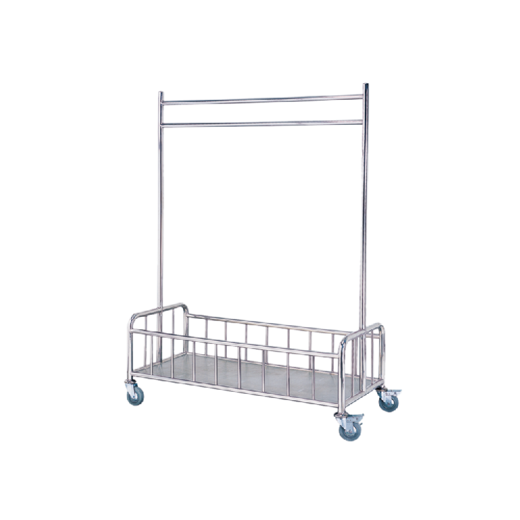 Carro de lavandería resistente de acero inoxidable para operaciones hoteleras que ofrece una durabilidad inigualable