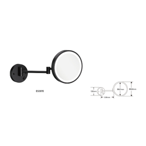 Espejos de tocador de baño de luz LED redondo para hoteles