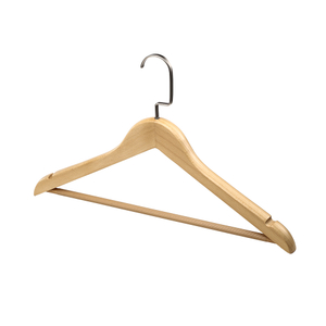 Hotel Matt Color de madera natural Mela Hanger