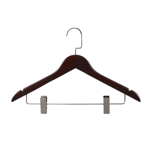 Hotel Marrón oscuro Black Gran Hook and Clips Panger de madera