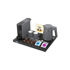 Hotel de alta calidad Ultimate Gray Nespresso Cafet Machine con bandeja eléctrica