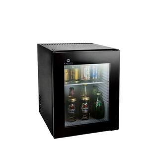 Puerta de vidrio del hotel Desarrollo automático 40L Hotel Mini Fridge Bar Refrigerador