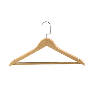 Hotel Anti-Slip Luxury Wooden Mela Hangers para ropa al por mayor
