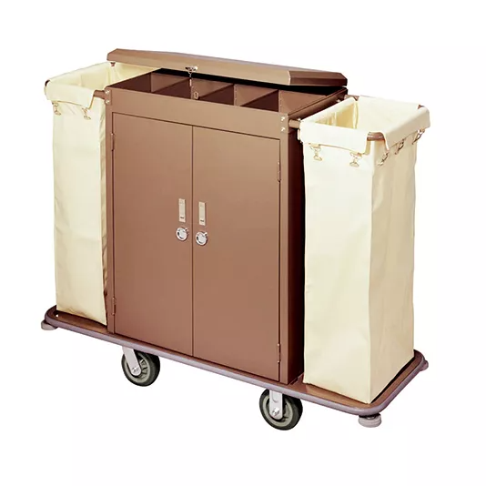 Carrito de limpieza del hotel para la solución de hoteles de 5 estrellas