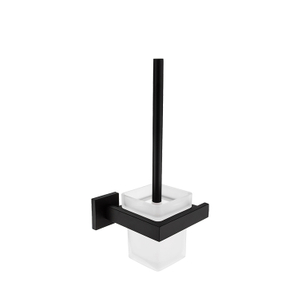Cepillo para el inodoro de la pared negra del hotel