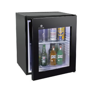 Minibares de puertas de vidrio personalizadas 60L Refrigerador compacto de hotel sin heladas